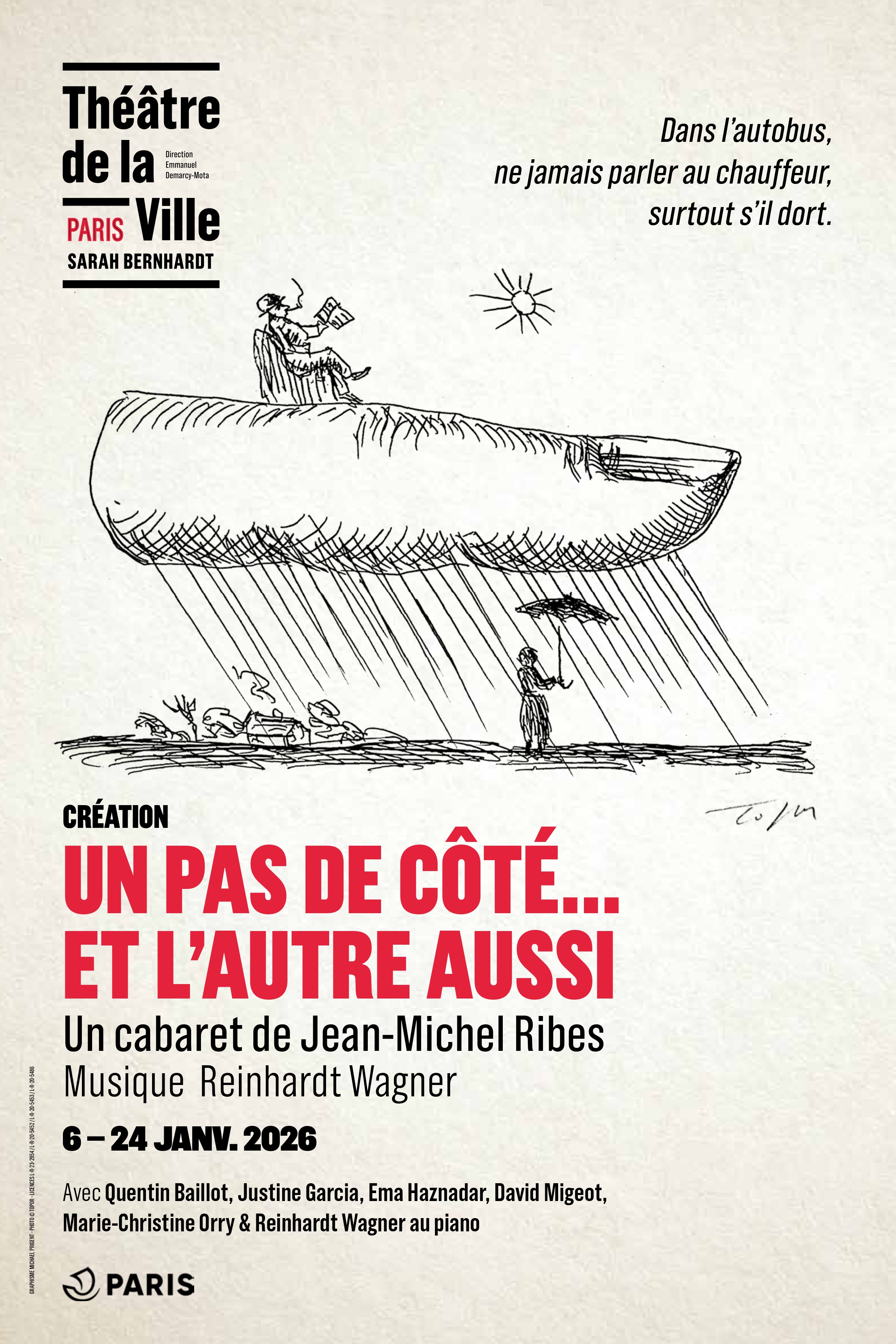 Affiche spectacle Un Pas de côté… et l'autre aussi