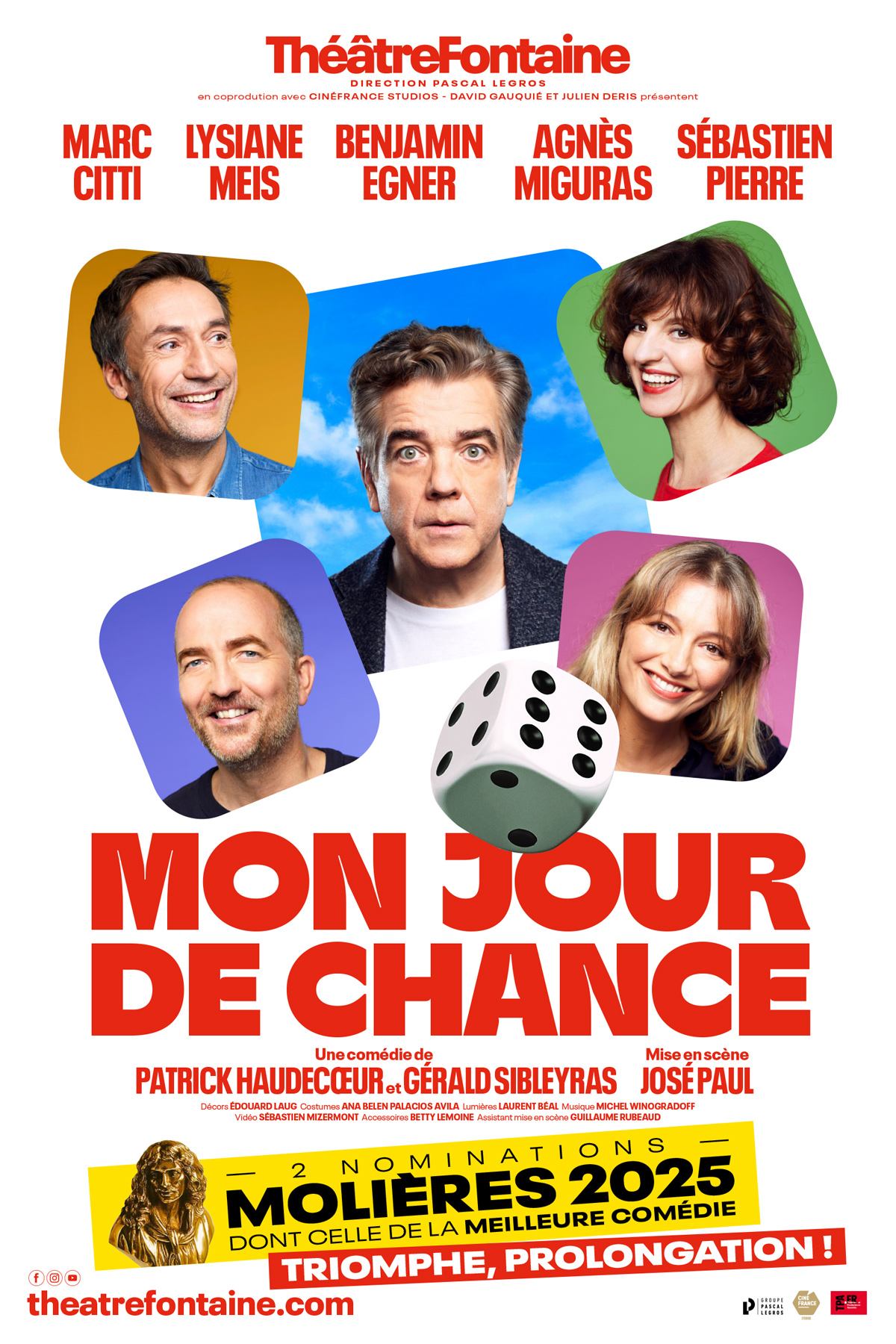 Affiche spectacle Mon Jour de chance 2026