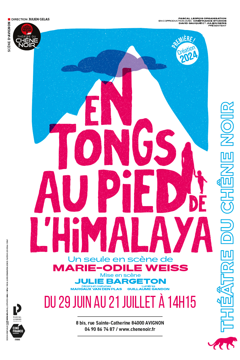 Affiche spectacle En tongs au pied de l'Himalaya